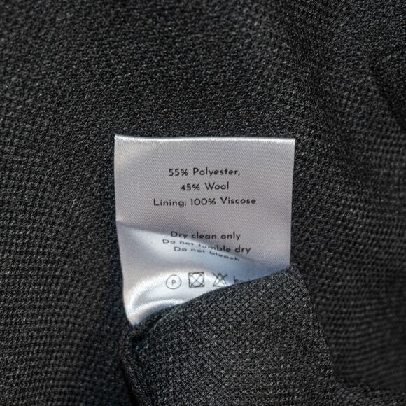 Sefr $450 Zeke Twill Coat in Gray Lightweight Poly wool size Large NWT - Picture 10 of 12